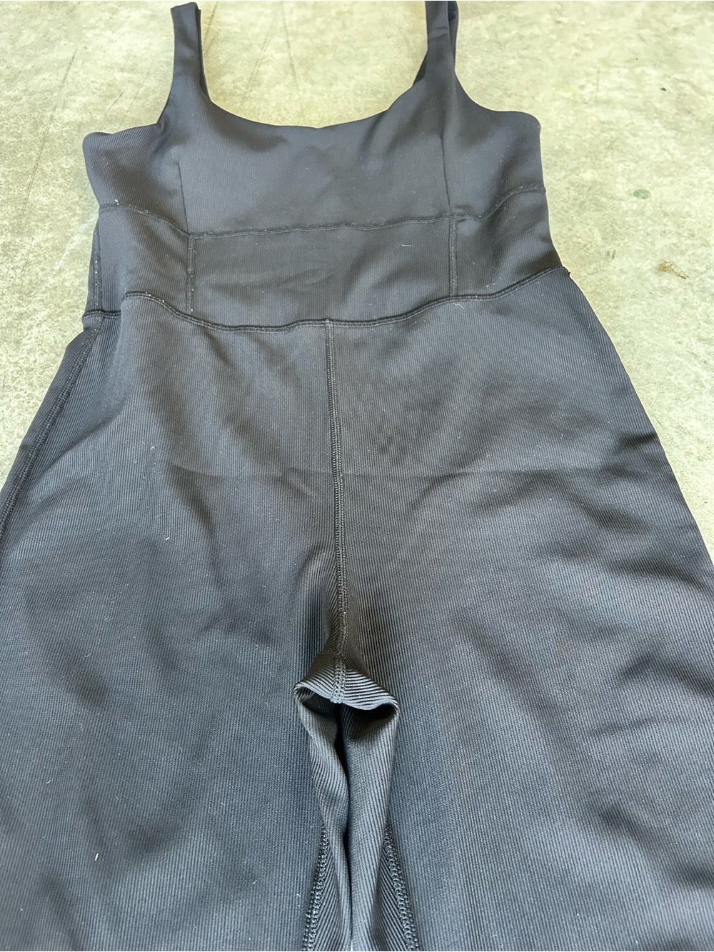 Scoop Neck Black Flared Jumpsuit - Picture 5 of 13